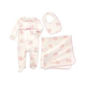Shabby Chic  3Pc Footie Set, White